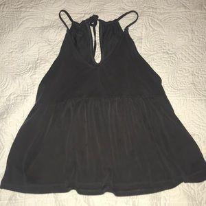 Grey cropped tank top